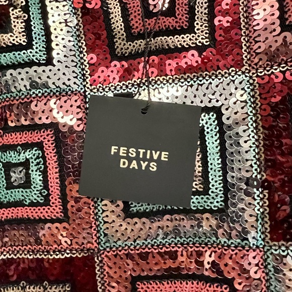 Zara Festive Days V neck mini dress Size XS - Picture 12 of 13